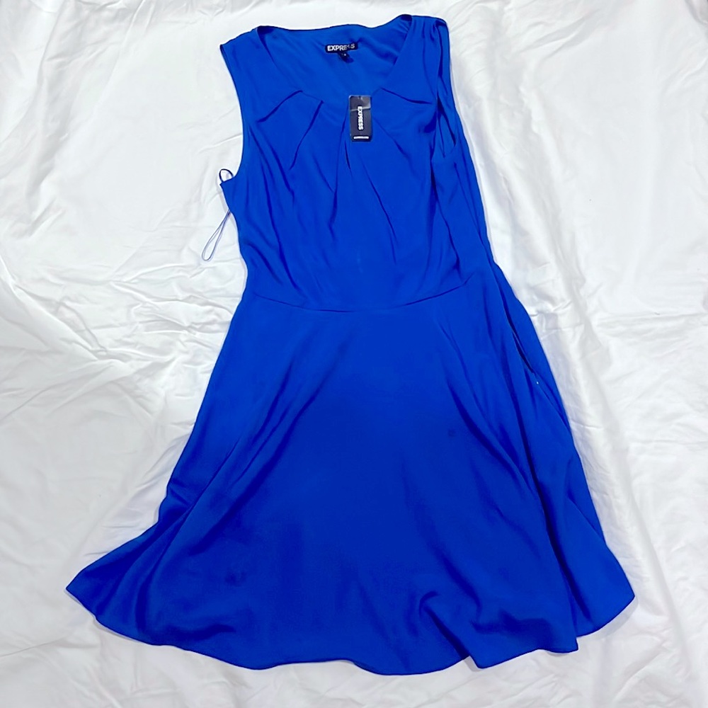 Express royal blue dress